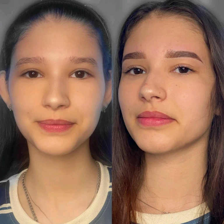 Окрашивание бровей краской