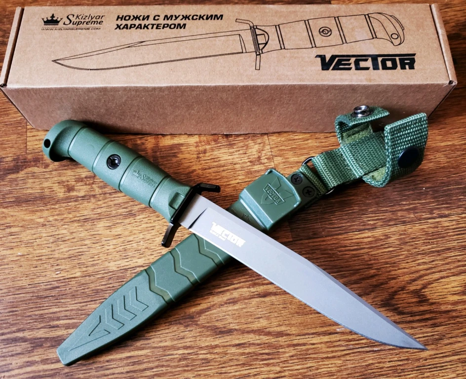 Нож Kizlyar Supreme Vector Elmax Tacwash Новый