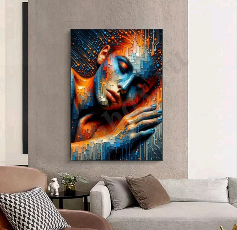 Картина маслом на холсте Абстрактный портрет