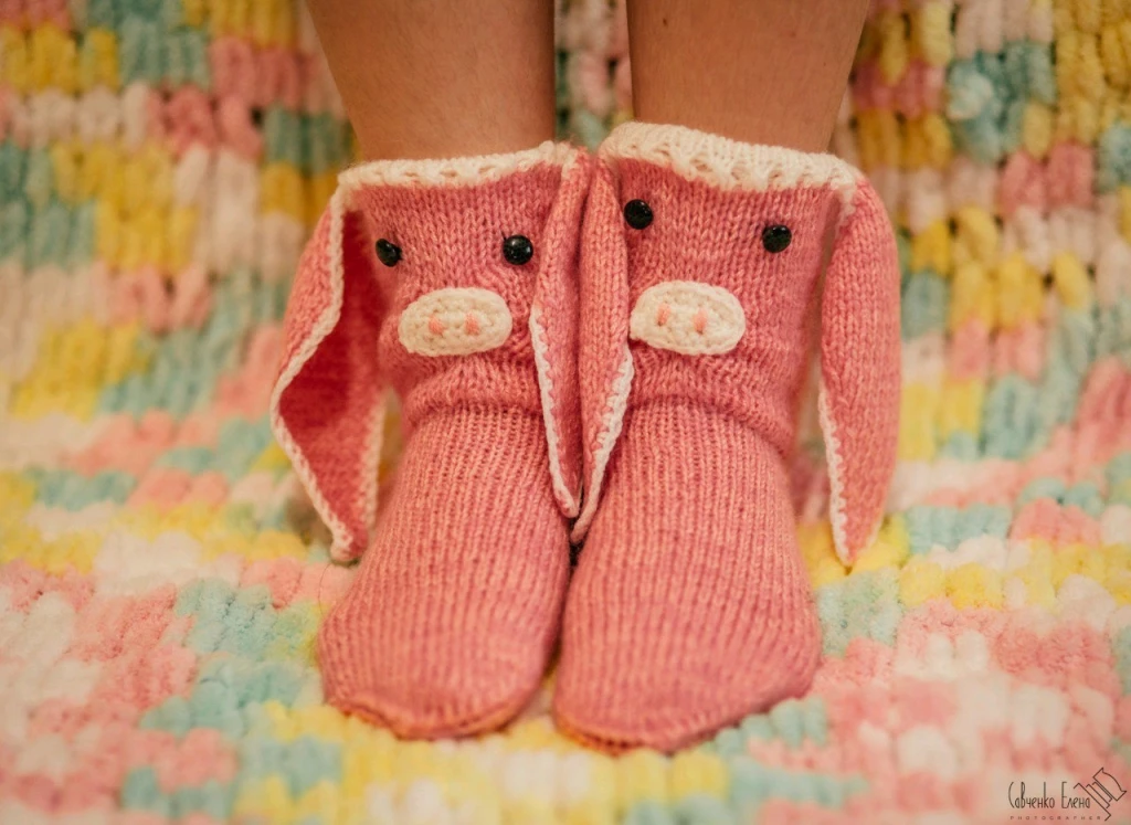 Носочки для мамы и дочки