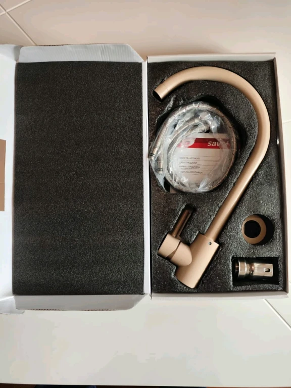 Смеситель для кухни Savol бежевый SUS3002Y