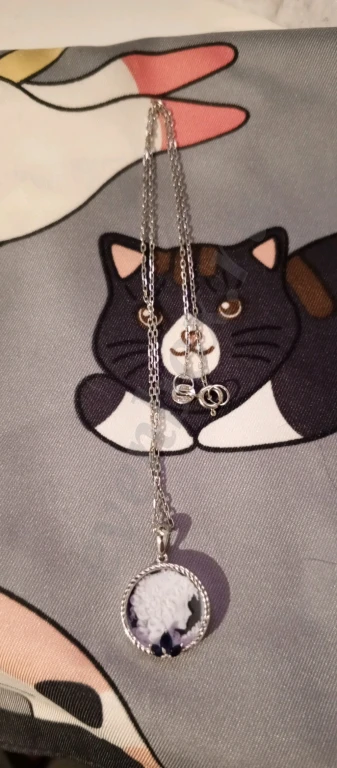 серебро, камея