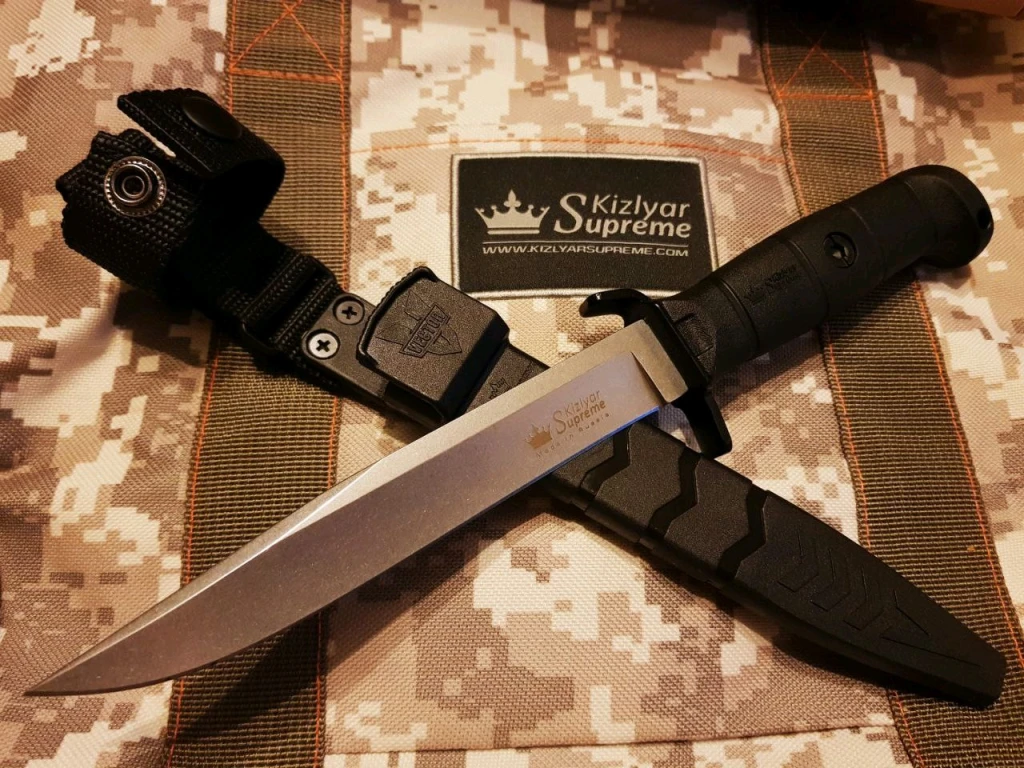 Нож Kizlyar Supreme Vector AUS8 Stonewash