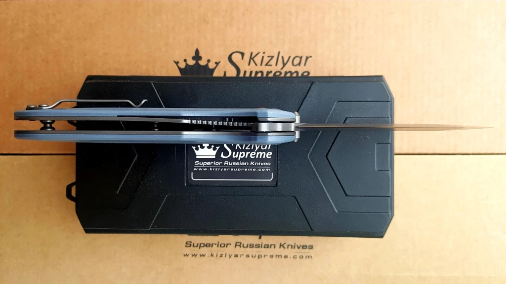 Нож Kizlyar Supreme Zorg D2 Gray Titanium