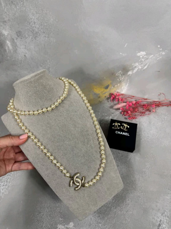 Сет (бусы/серьги) Chanel