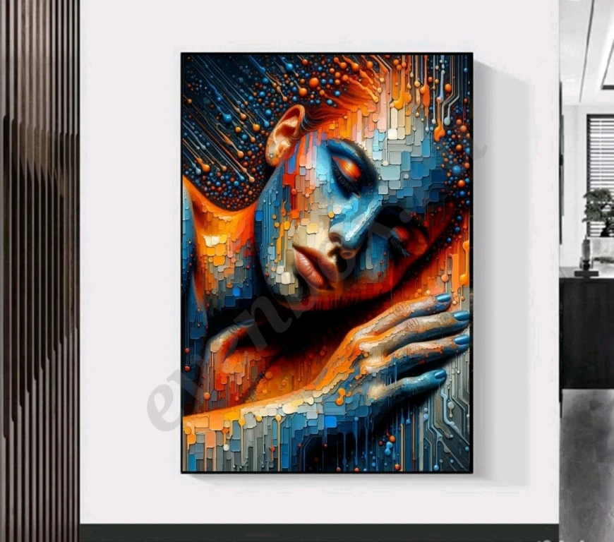 Картина маслом на холсте Абстрактный портрет