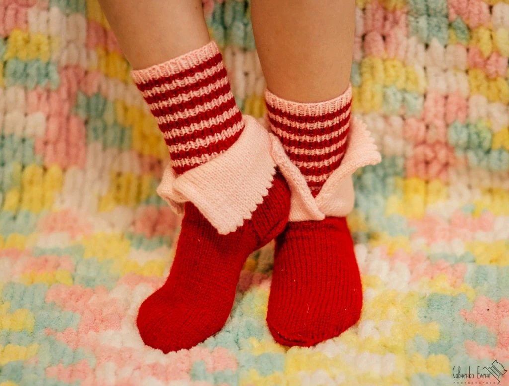 Носочки для мамы и дочки