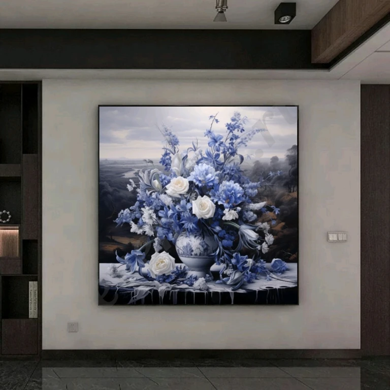 Большая картина маслом натюрморт Детальная проработка