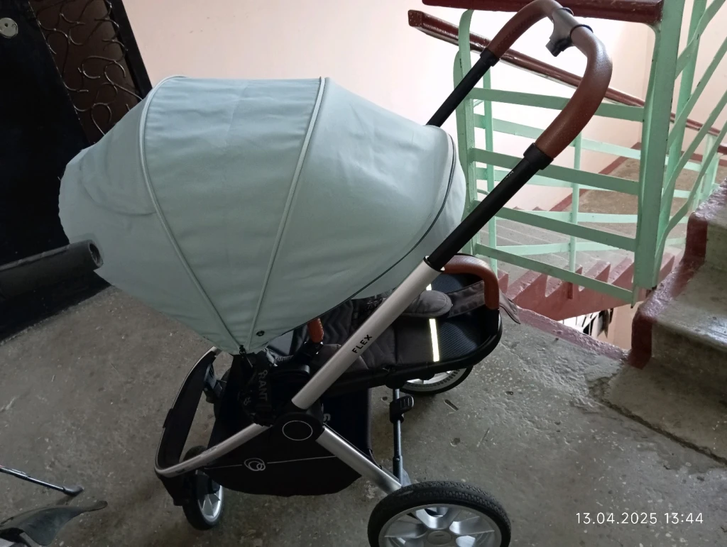 Коляска Rant Flex 2022 2 в 1 бирюзовая