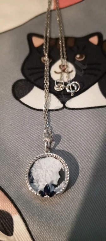 серебро, камея