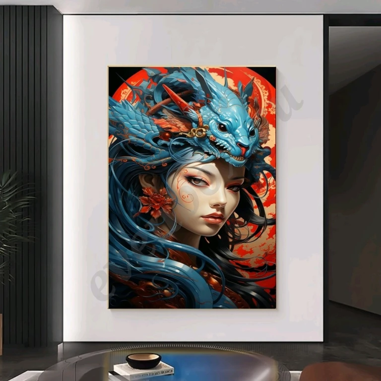 Интерьерная картина маслом Царица драконов