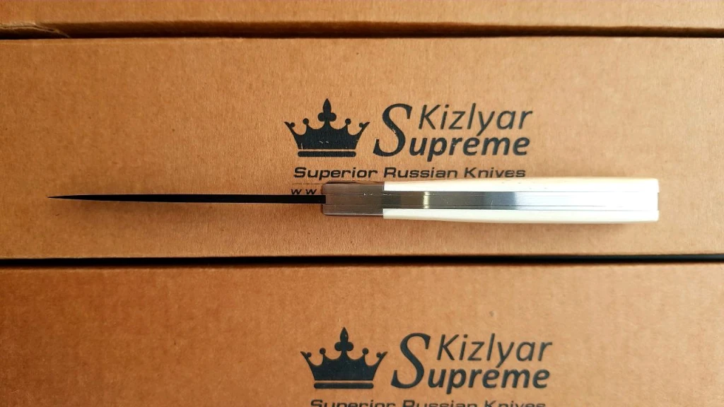 Нож Kizlyar Supreme Gent D2 Bone Black Titanium