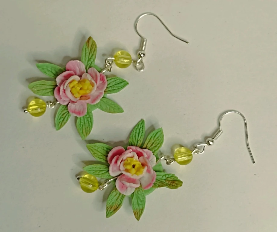 Серьги из полимерной глины