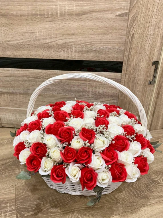 Букет из 31, 51, 101 мыльной розы