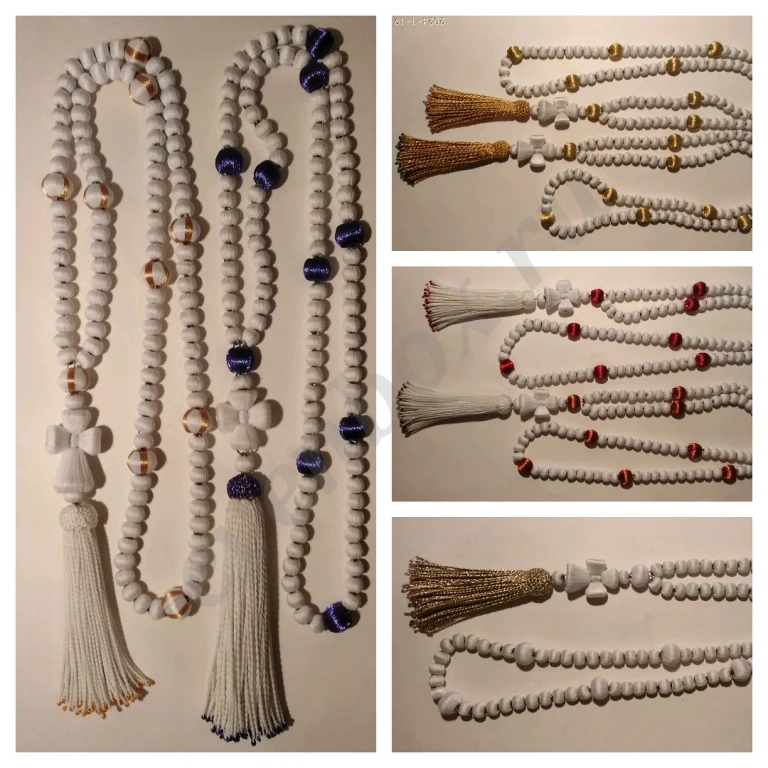 Чётки с бисером, архиерейские, ручной работы