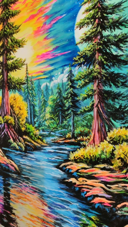 Картина акрилом на холсте 