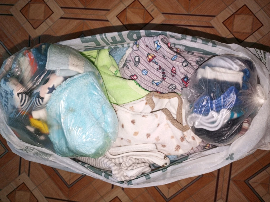 Вещи на младенца мешком