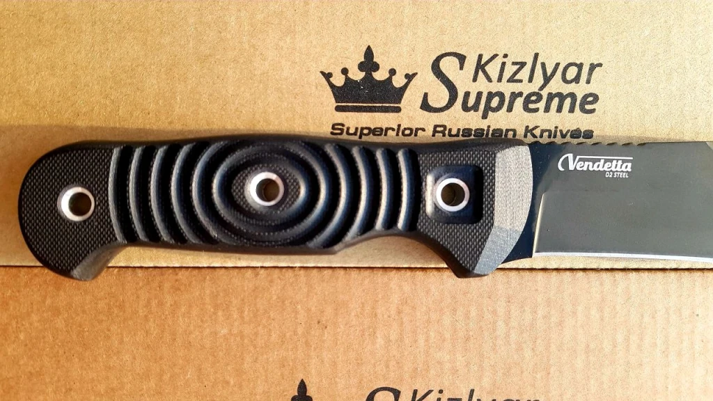 Нож Kizlyar Supreme Vendetta D2 Black Titanium