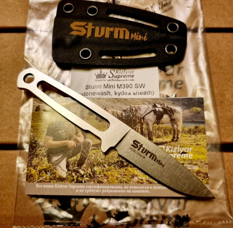Нож Kizlyar Supreme Sturm Mini M390 Крио
