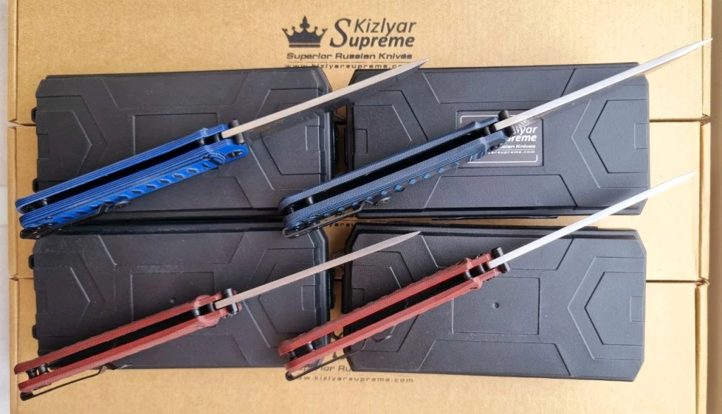 Ножи Kizlyar Supreme Whisper D2,AUS10Co,M390