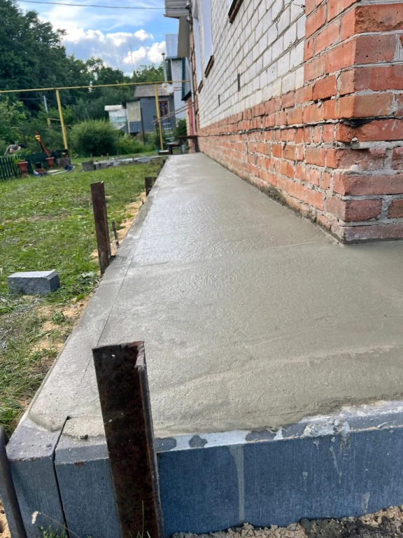 Бетонные работы Устройства Отмостки