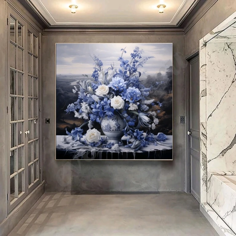 Большая картина маслом натюрморт Детальная проработка