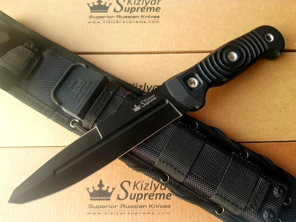 Нож Kizlyar Supreme Legion D2 Black Titanium