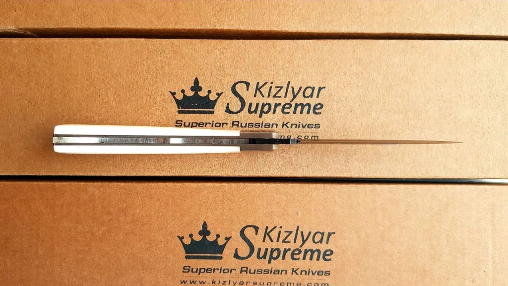 Нож Kizlyar Supreme Gent D2 Bone Black Titanium
