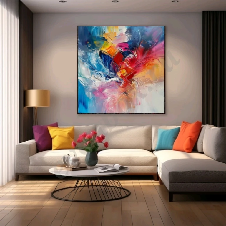 Картина маслом на холсте Радуга цветов