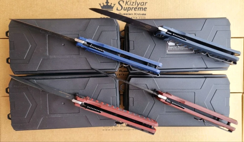 Ножи Kizlyar Supreme Whisper D2,AUS10Co,M390