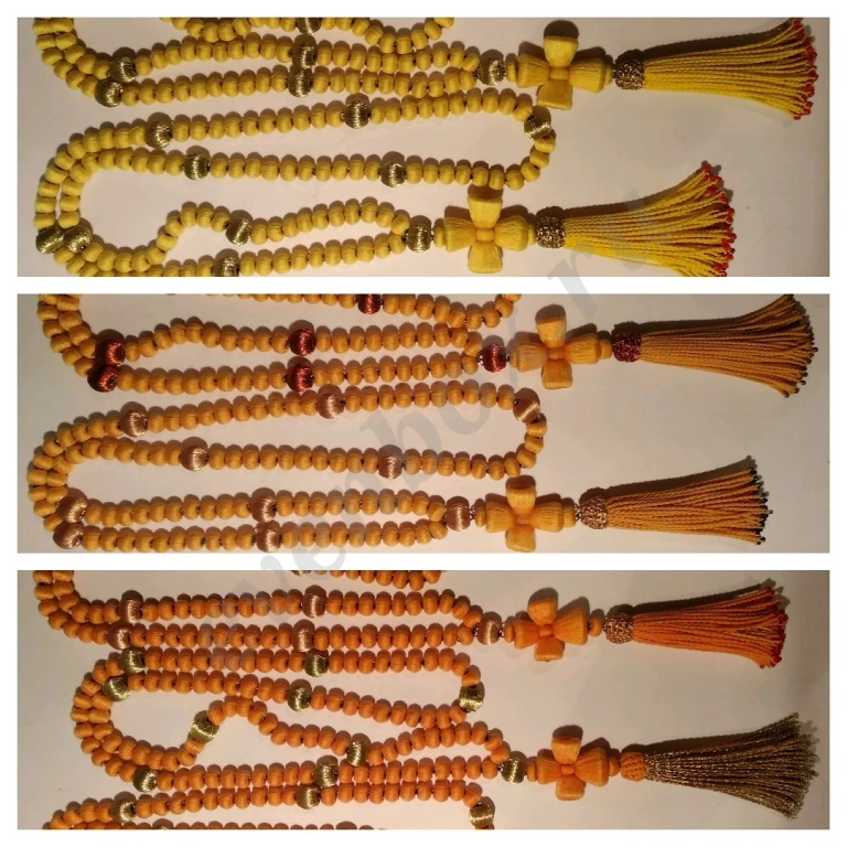 Чётки с бисером, архиерейские, ручной работы