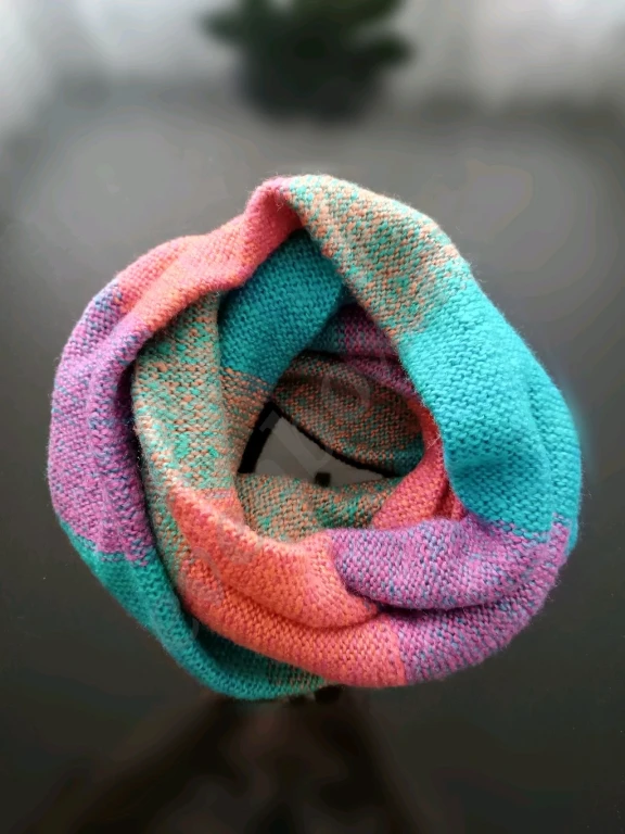 Шарф снуд вязаный шерстяной хомут