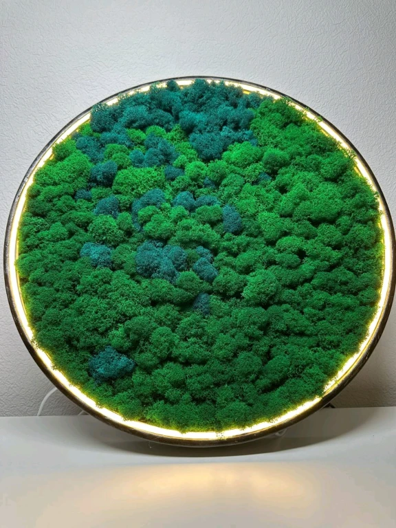 Панно из стабилизированного МХА💚🦚
