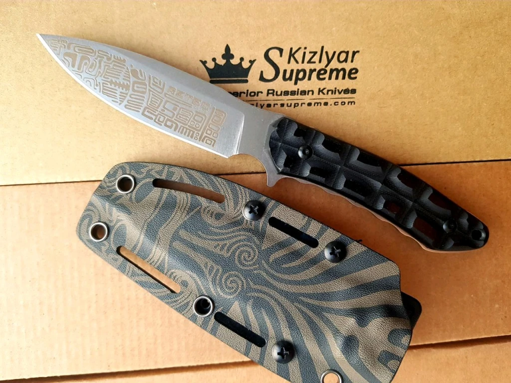 Нож Kizlyar Supreme Aztec D2 Kydex/Кожа